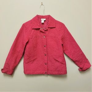 Coldwater Creek Hot Pink Womens Blazer